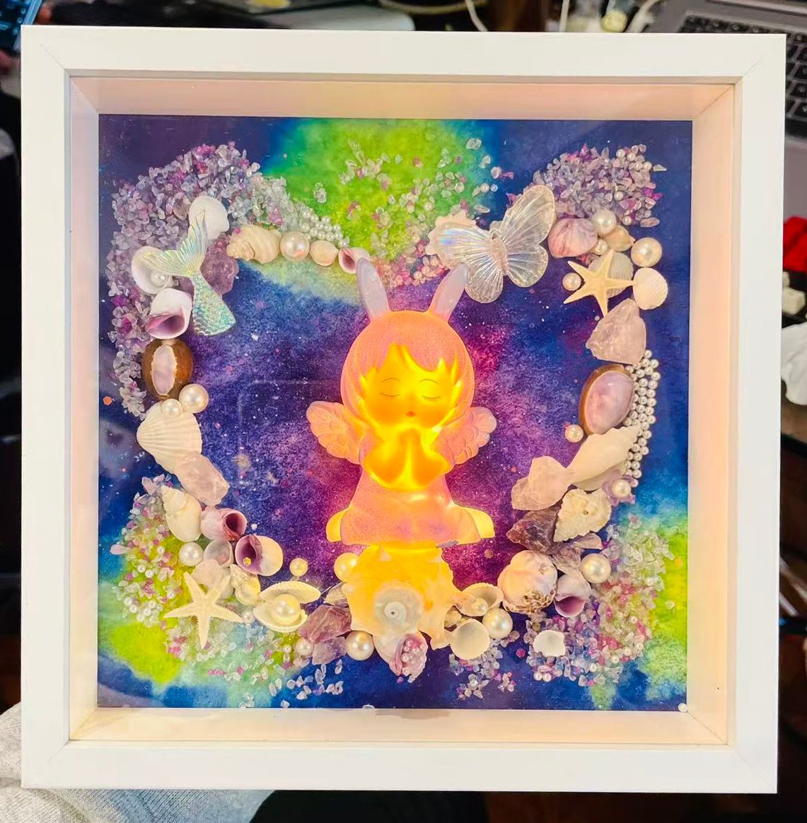 Shell Tabletop Display wholesale shell craft – FRAME-S02-R023, view 1