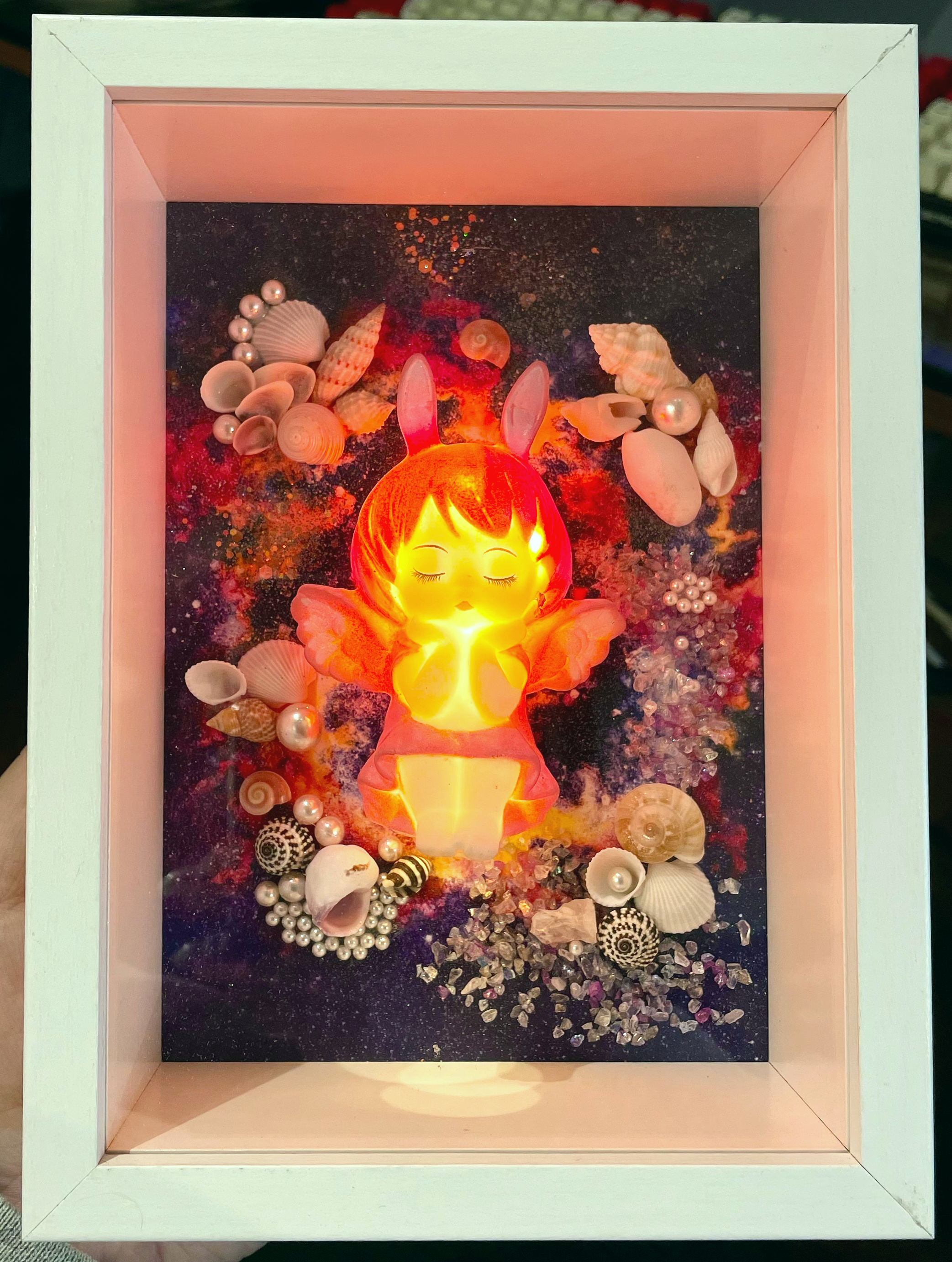 Shell Photo Frame wholesale shell craft – FRAME-S02-R011, view 1