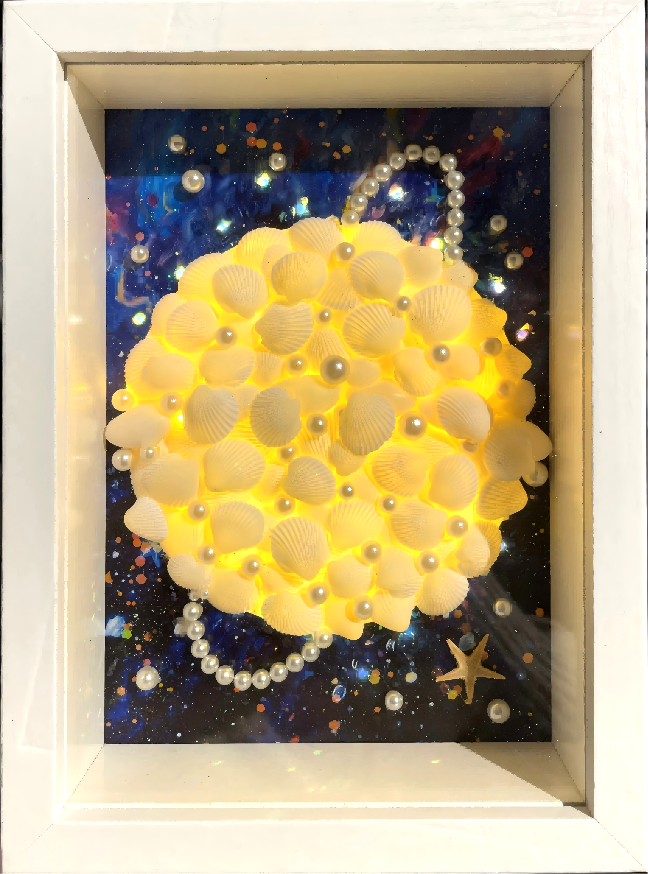 Shell Tabletop Display wholesale shell craft – FRAME-S02-R012, view 1