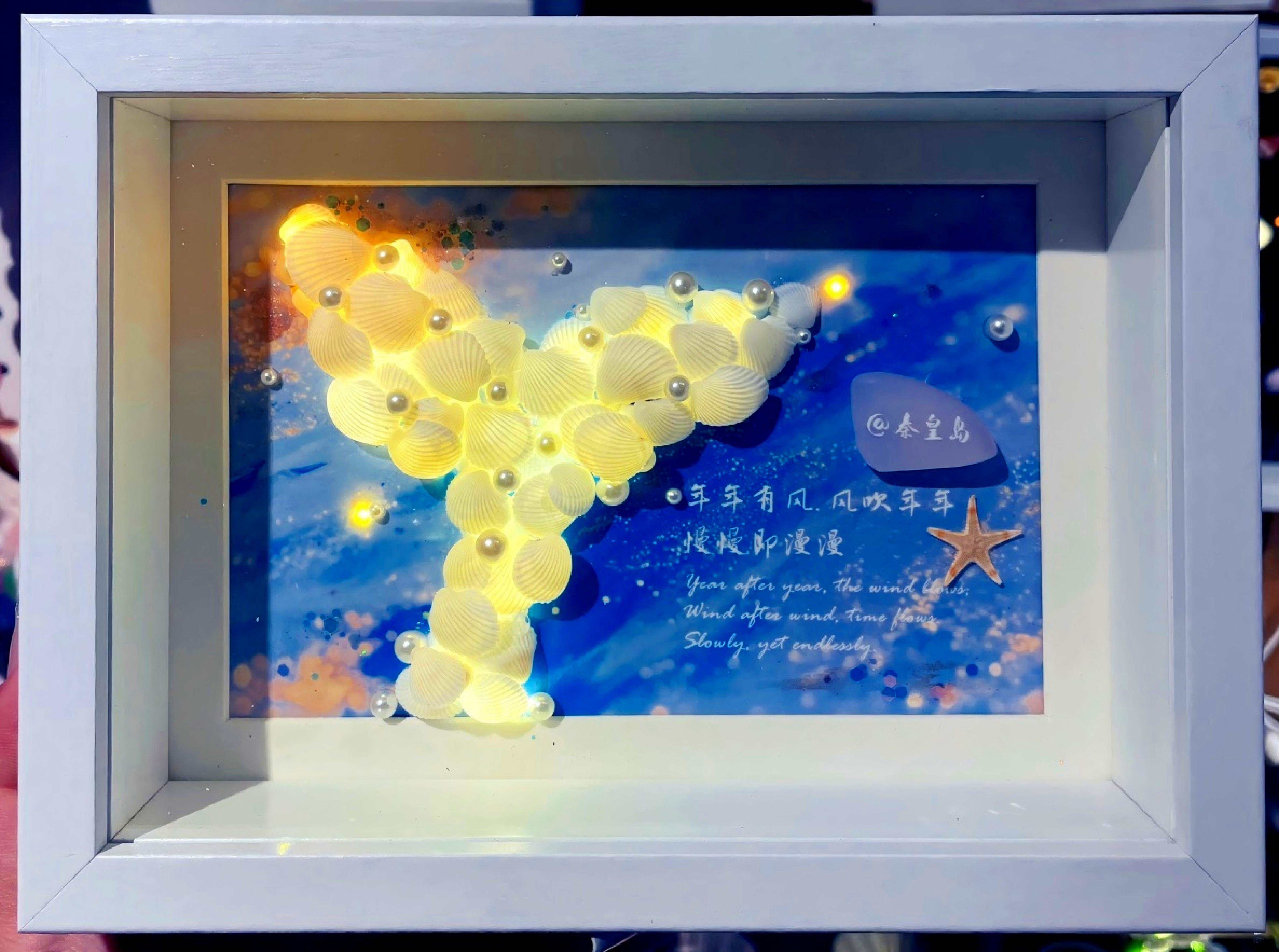 Shell Tabletop Display wholesale shell craft – FRAME-S02-R009, view 1