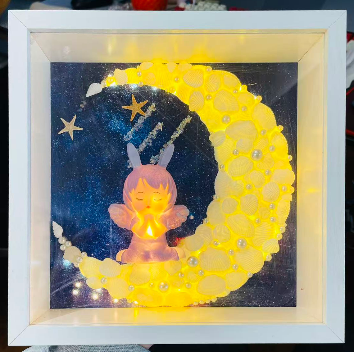 Shell Photo Frame wholesale shell craft – FRAME-S02-R014, view 1